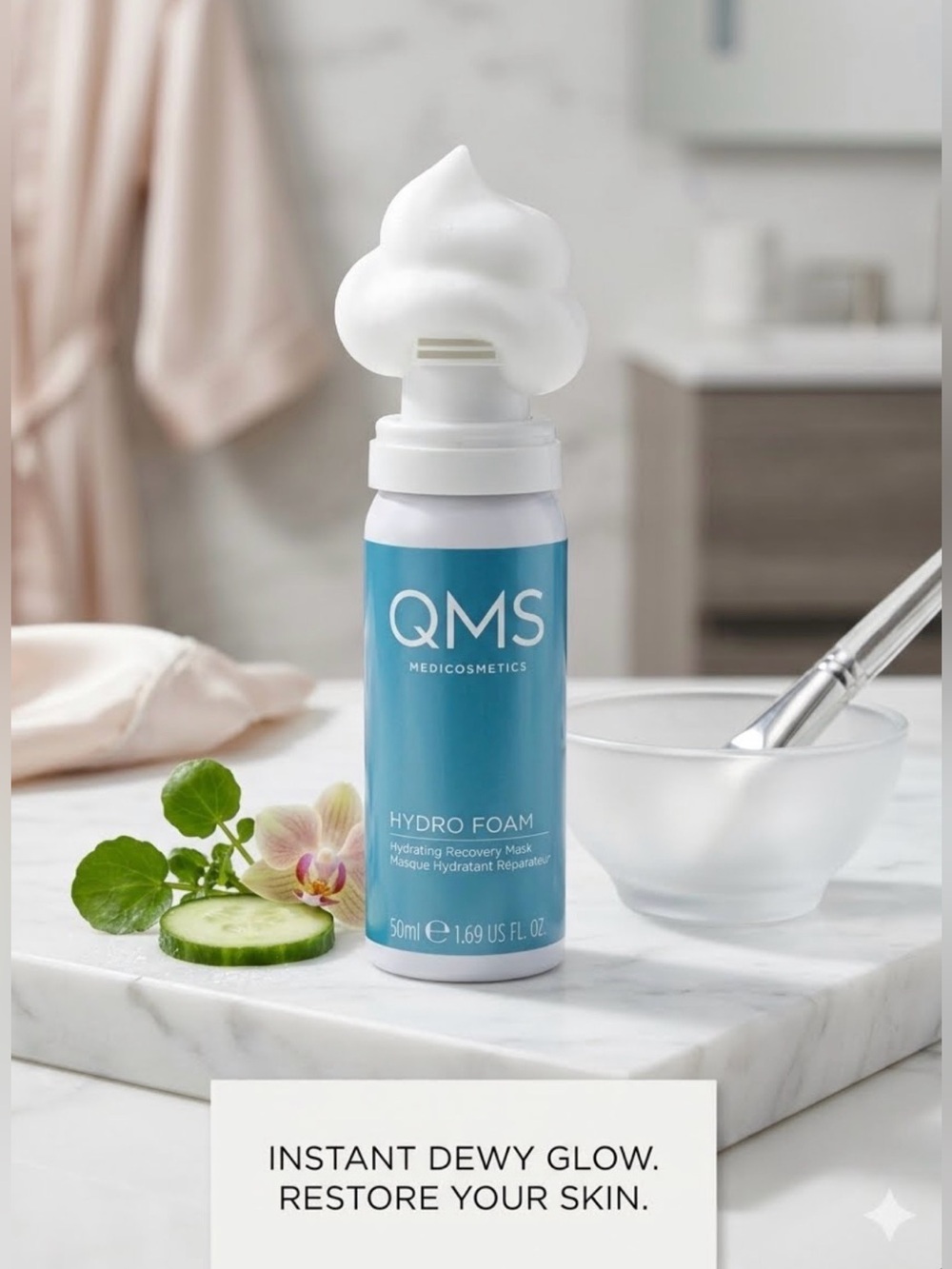 QMS Medicosmetics Hydro Foam Mask 50mL - NEW no box